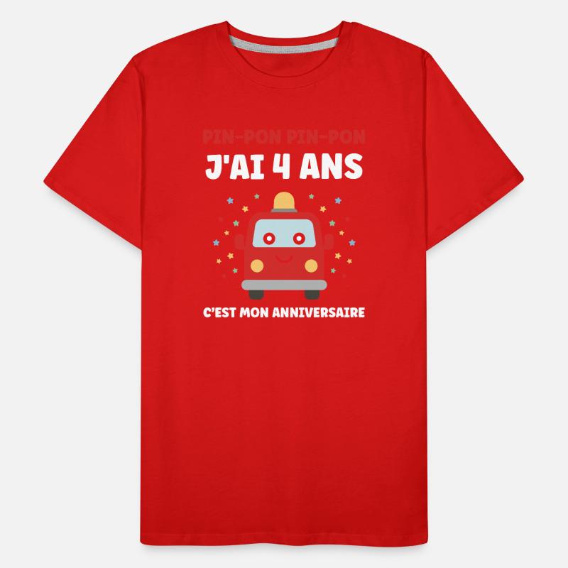 4 ans T-shirt bio Premium Homme