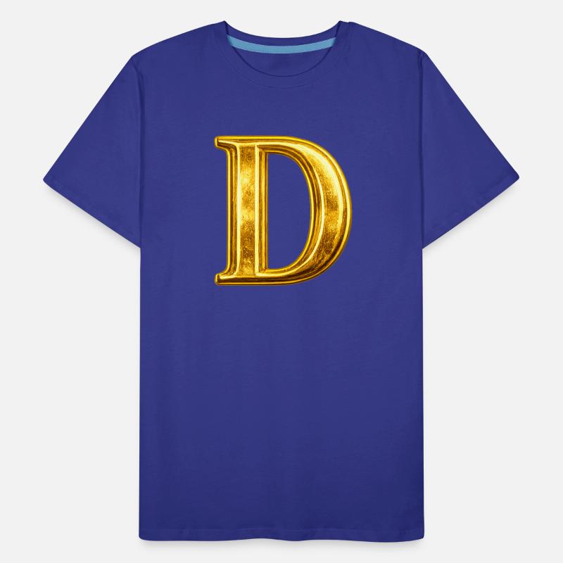 Monogramme en D Or T-shirt bio Premium Homme