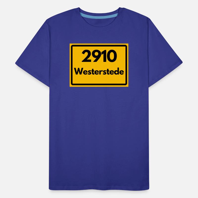 OLD POSTCODE POSTCODE RETRO 2910 WESTERSTEDE Men's Premium Organic T-Shirt