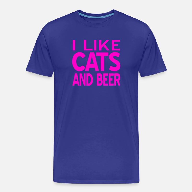Katzen - Männer Premium Bio T-Shirt - Königsblau