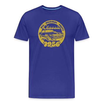 70. Geburtstag - Klassiker Musclecar 04/1956 - Männer Premium Bio T-Shirt - Königsblau - Vorne - Damien (186cm)