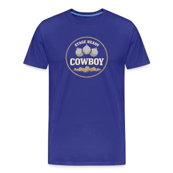 Cowboy-action-shooter. Cowboy-action-shooter - Männer Premium Bio T-Shirt - Königsblau - Vorne - Damien (186cm)