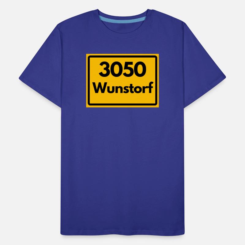 OLD POSTCODE POSTCODE RETRO 3050 WUNSTORF Men's Premium Organic T-Shirt