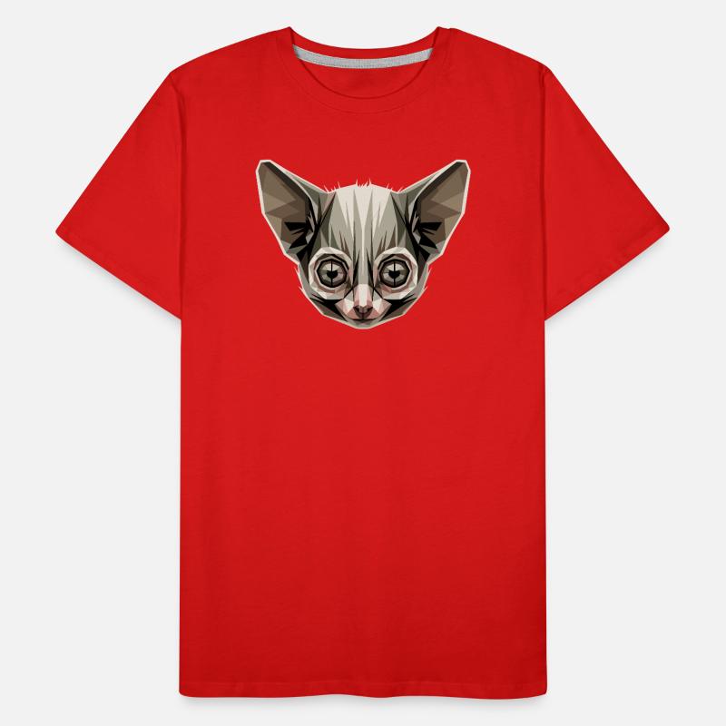 Galago Buisson Bébé Singe Galagos Singe Mignon Galago T-shirt bio Premium Homme