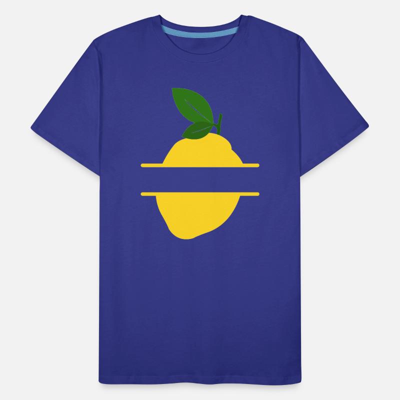 Lemon Split Frame Men's Premium Organic T-Shirt
