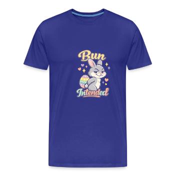 Bun Intended Ostern Hase - Männer Premium Bio T-Shirt - Königsblau - Vorne - Damien (186cm)