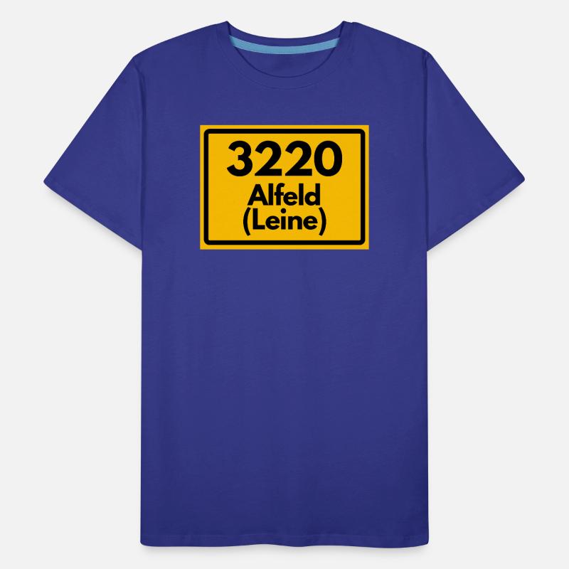 OLD POSTCODE POSTCODE RETRO 3220 ALFELD LEINE Men's Premium Organic T-Shirt