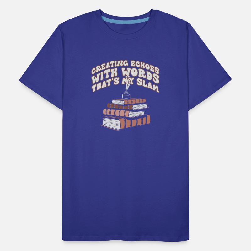Echoes Through Words Slam Stack Men's Premium Organic T-Shirt
