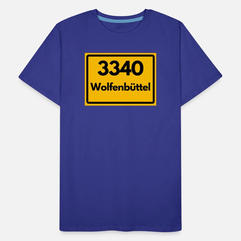 OLD POSTCODE POSTCODE RETRO 3340 WOLFENBÜTTEL Men's Premium Organic T-Shirt