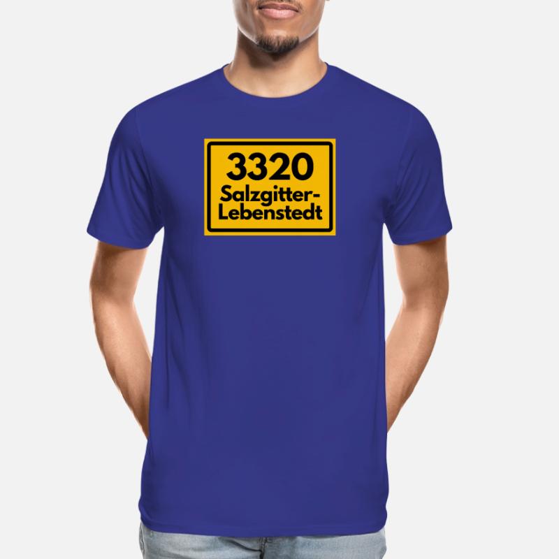 OLD POSTCODE POSTCODE RETRO 3320 SALZGITTER Men's Premium Organic T-Shirt