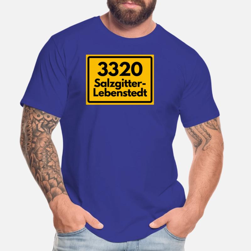 OLD POSTCODE POSTCODE RETRO 3320 SALZGITTER Men's Premium Organic T-Shirt