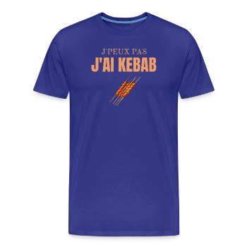 Ich kann nicht. Ich habe Kebab. - Männer Premium Bio T-Shirt - Königsblau - Vorne - Damien (186cm)