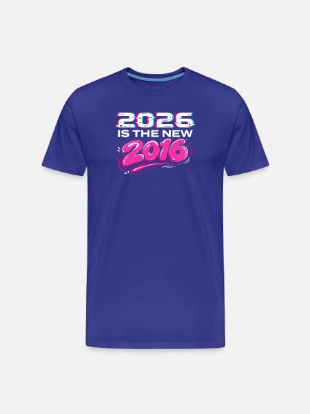 2026 New 2016 Throwback Internet Vibes - Men's Premium Organic T-Shirt - royal blue