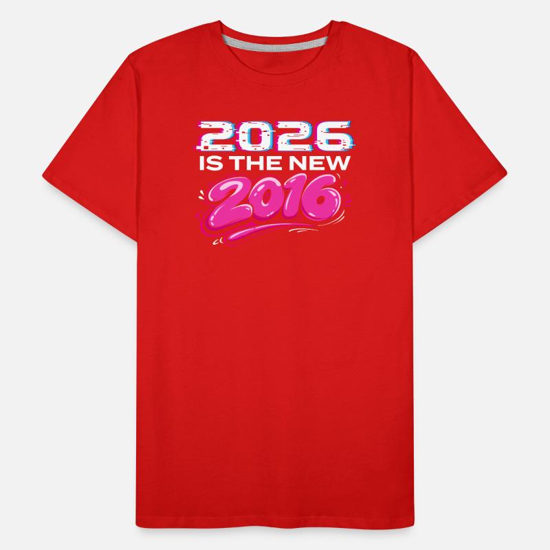 2026 Neue 2016 Throwback-Internet-Vibes Männer Premium Bio T-Shirt