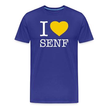 J’adore la moutarde - T-shirt bio Premium Homme - bleu roi - Devant - Damien (186cm)