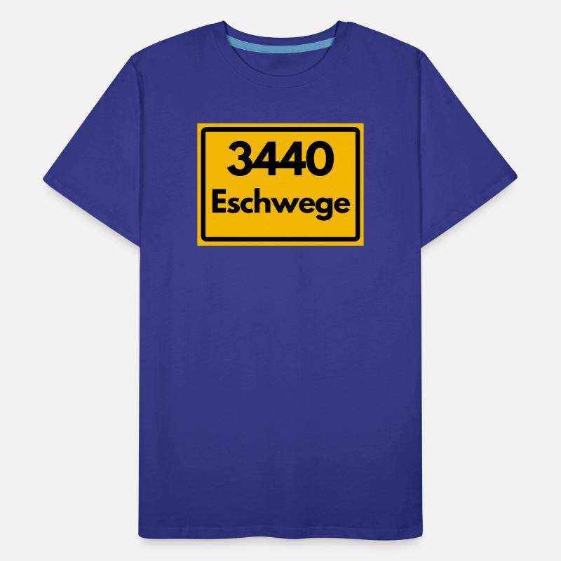 OLD POSTCODE ZIP CODE RETRO 3440 ESCHWEGE Men's Premium Organic T-Shirt