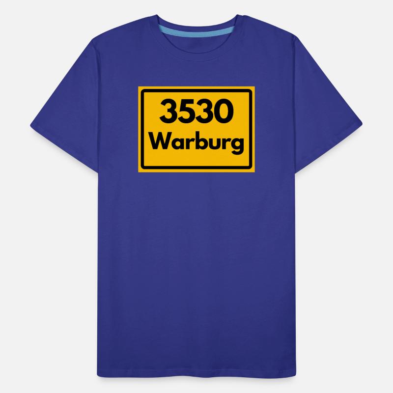 OLD POSTCODE POSTCODE RETRO 3530 WARBURG HANSEMAUE Men's Premium Organic T-Shirt