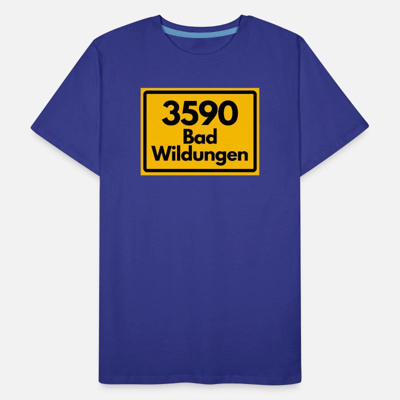 OLD POSTCODE POSTCODE RETRO 3590 BAD WILDUNGEN Men's Premium Organic T-Shirt