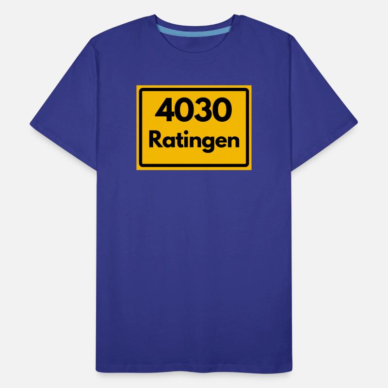 OLD POSTCODE ZIP CODE RETRO 4030 RATINGEN Men's Premium Organic T-Shirt