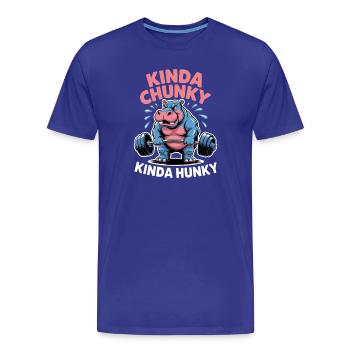 Cadeau de la blague de fitness Gym Bear Chunky Hunky Hunky Dicts de Fitness - T-shirt bio Premium Homme - bleu roi - Devant - Damien (186cm)
