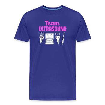 Technicien ultrasonique Technicien ultrasonore - T-shirt bio Premium Homme - bleu roi - Devant - Damien (186cm)