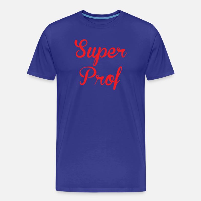 Superlehrerin: Elegantes Design der Lehrer! - Männer Premium Bio T-Shirt - Königsblau