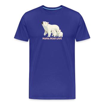 L’amour de Maman Ours pour la fête des mères - T-shirt bio Premium Homme - bleu roi - Devant - Damien (186cm)