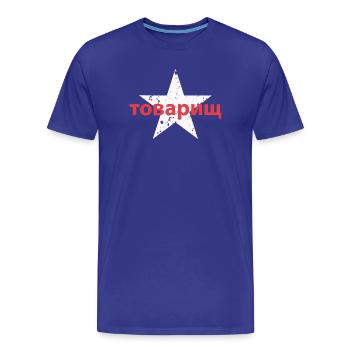 товарищ - Männer Premium Bio T-Shirt - Königsblau - Vorne - Damien (186cm)