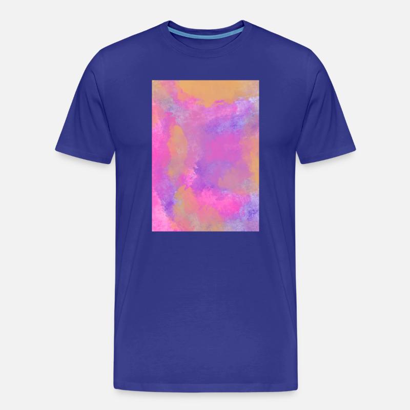 Gradient - Flieder personalisierbar - Männer Premium Bio T-Shirt - Königsblau