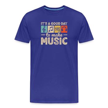 Musik-DJ Komponist Musiker Musikproduzent - Männer Premium Bio T-Shirt - Königsblau - Vorne - Damien (186cm)