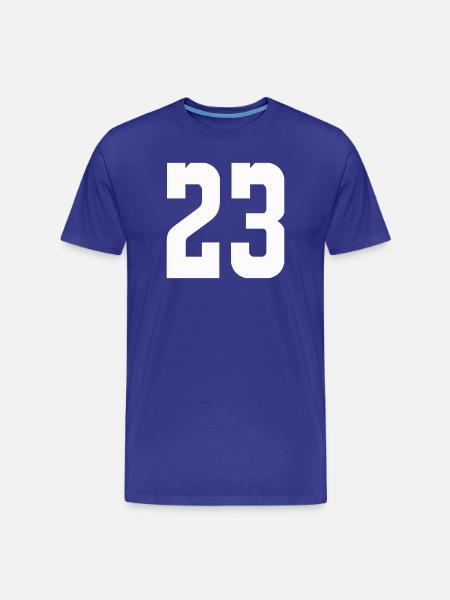 23 - Men's Premium Organic T-Shirt - royal blue