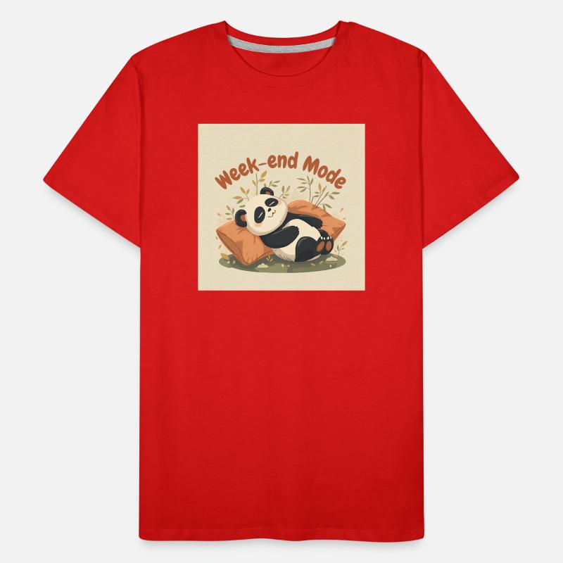 Panda Week-end Mode Relax T-shirt bio Premium Homme