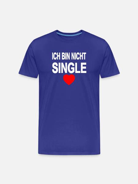Single - Männer Premium Bio T-Shirt - Königsblau