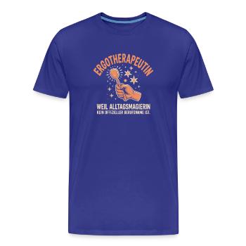 Ergotherapeutin Ergo Praxis Team Ergotherapie - Männer Premium Bio T-Shirt - Königsblau - Vorne - Damien (186cm)