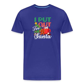 Ich Stelle Was Raus Für Santa Kekse Zweideutig - Männer Premium Bio T-Shirt - Königsblau - Vorne - Damien (186cm)