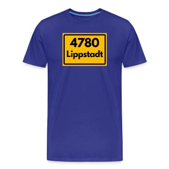 ALTE POSTLEITZAHL PLZ RETRO 4780 LIPPSTADT - Männer Premium Bio T-Shirt - Königsblau - Vorne - Damien (186cm)