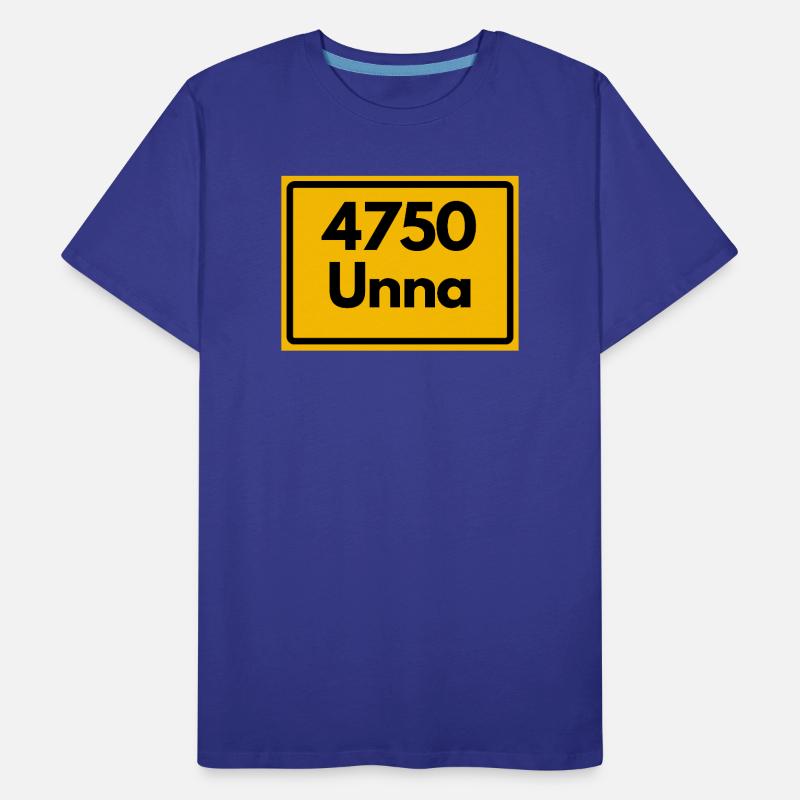 OLD POSTCODE POSTCODE RETRO 4750 UNNA Men's Premium Organic T-Shirt