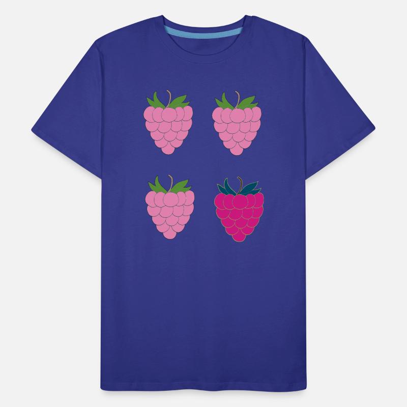 Double Raspberry Pop Art Men's Premium Organic T-Shirt