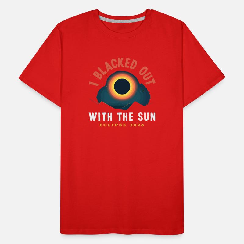 Solar eclipse 2026, August 12 Men's Premium Organic T-Shirt