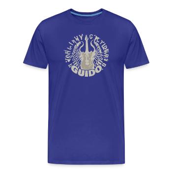 Geschenk für Guido - Männer Premium Bio T-Shirt - Königsblau - Vorne - Damien (186cm)