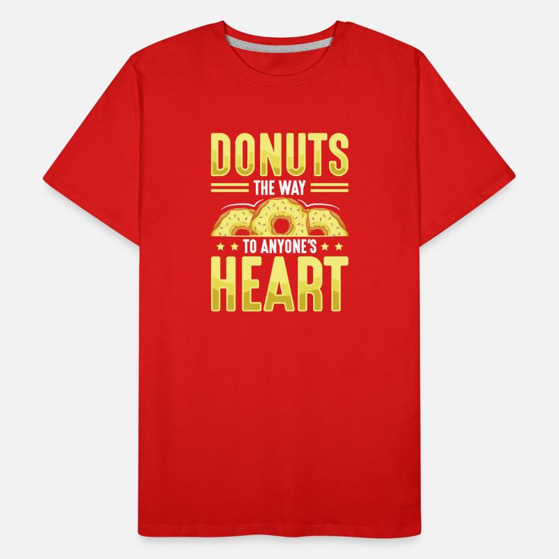 Restauration rapide en donuts T-shirt bio Premium Homme