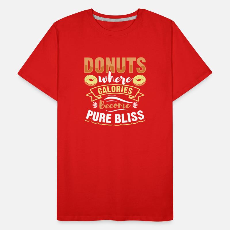 Restauration rapide en donuts T-shirt bio Premium Homme