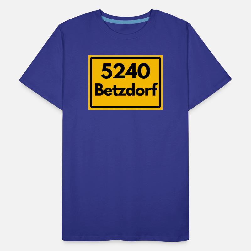 OLD POSTCODE POSTCODE RETRO 5240 BETZDORF Men's Premium Organic T-Shirt