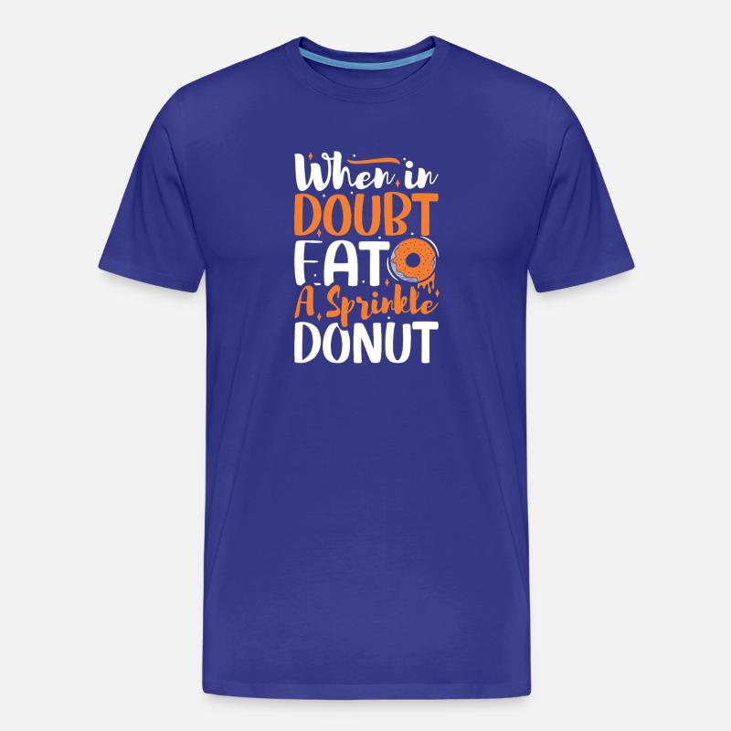 Restauration rapide en donuts - T-shirt bio Premium Homme - bleu roi
