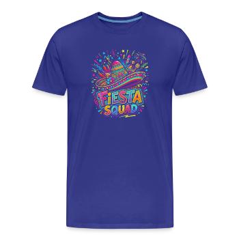 Fiesta Squad Sombrero Burst - Männer Premium Bio T-Shirt - Königsblau - Vorne - Damien (186cm)