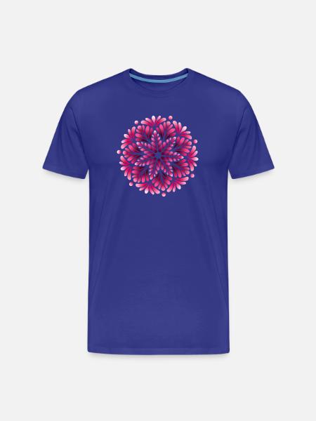 Mystic Berry Shadow Mandala - Men's Premium Organic T-Shirt - royal blue