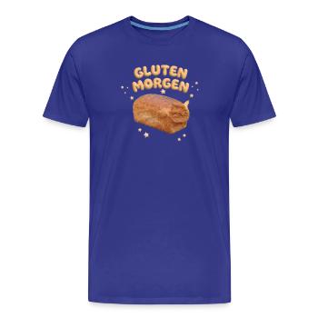 Morgen Gluten - Männer Premium Bio T-Shirt - Königsblau - Vorne - Damien (186cm)