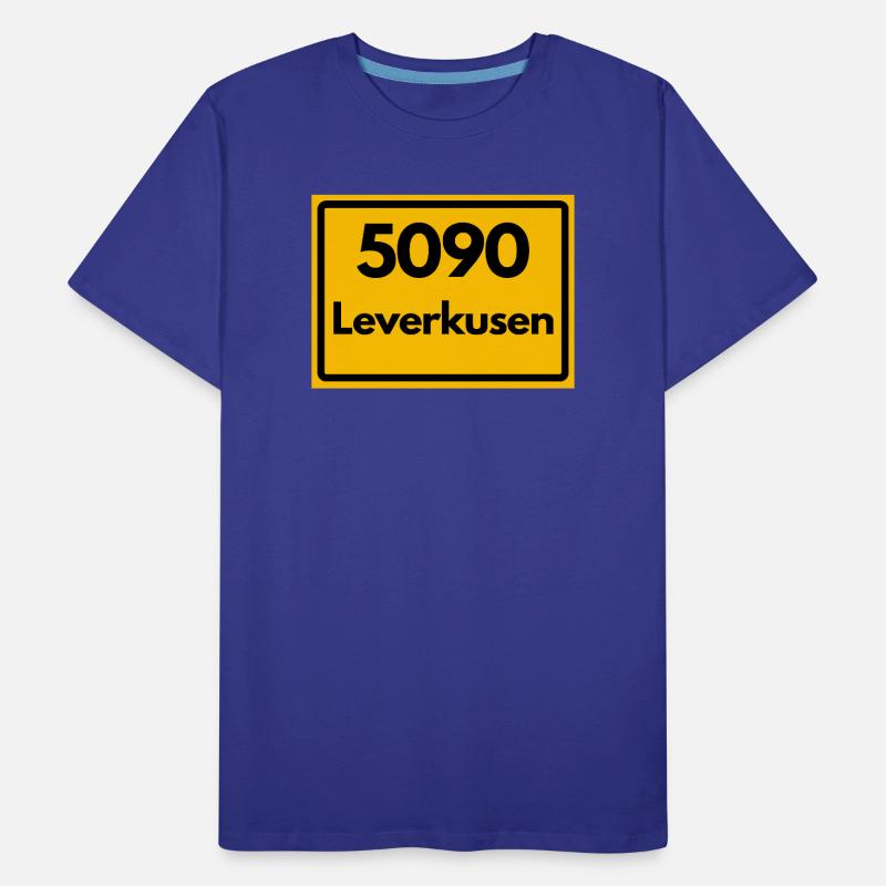 OLD POSTCODE POSTCODE RETRO 5090 LEVERKUSEN Men's Premium Organic T-Shirt