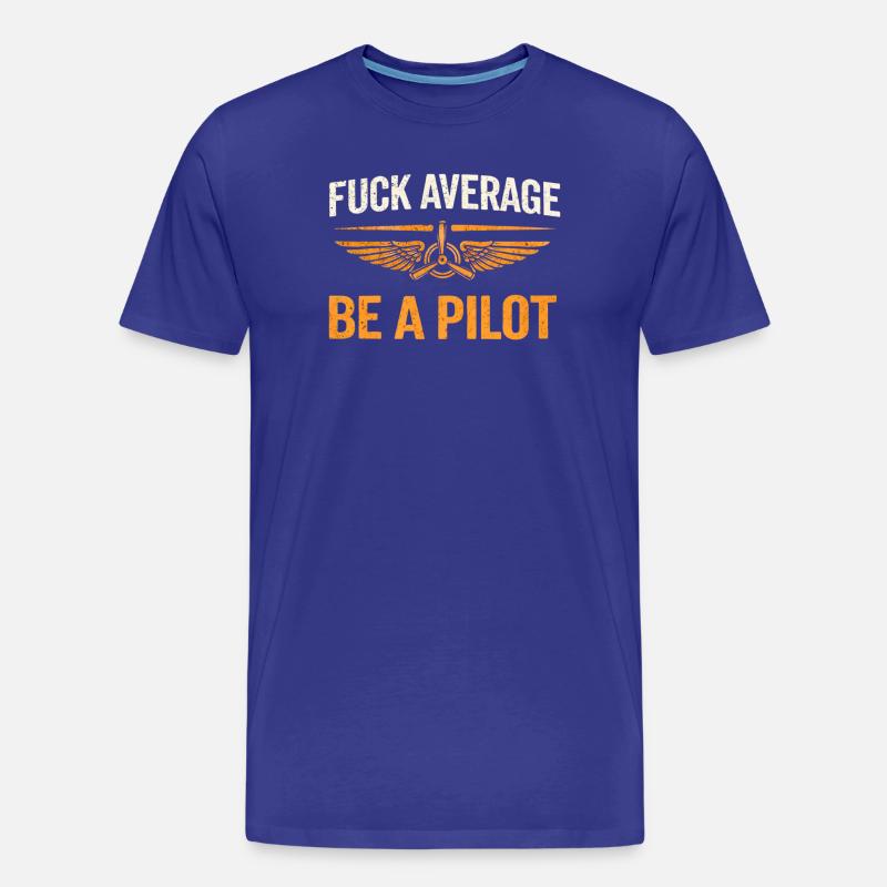 Stolzer Pilot – Fliegen mit Leidenschaft - Männer Premium Bio T-Shirt - Königsblau
