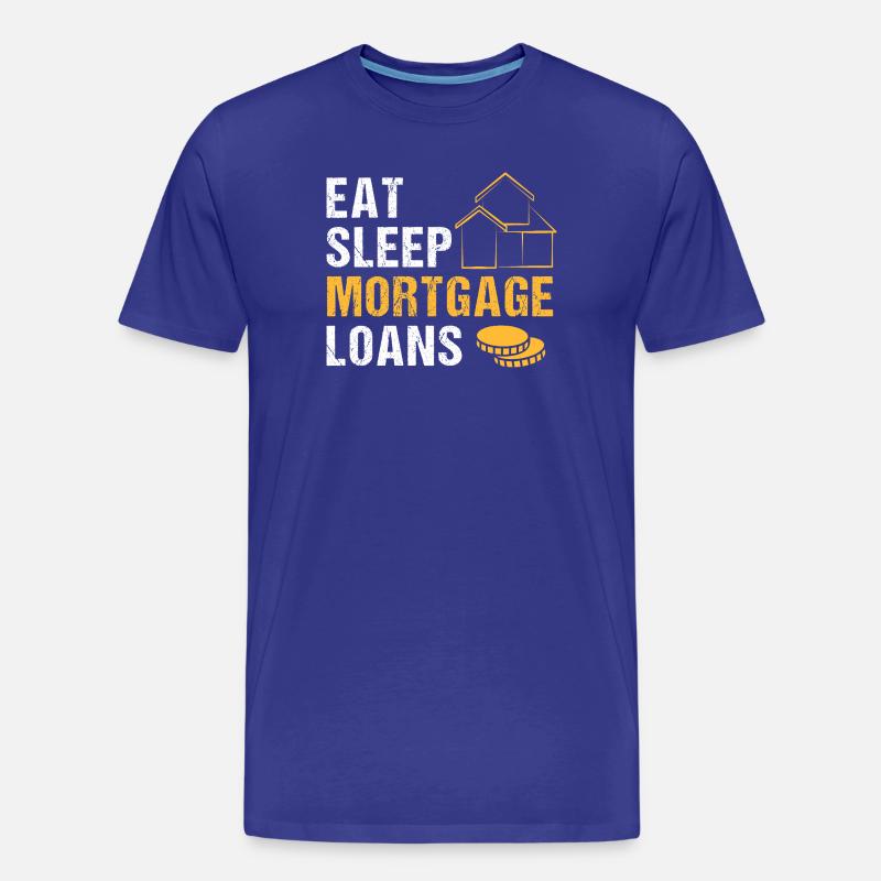 Eigentumswohnung Schulden Hypothek - Männer Premium Bio T-Shirt - Königsblau